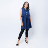 VYBE -Blue Top Sleeveless