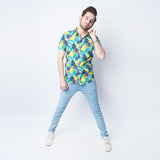 VYBE - Casual Shirts, Beach Vibes- Multi-Color, Half Sleeve