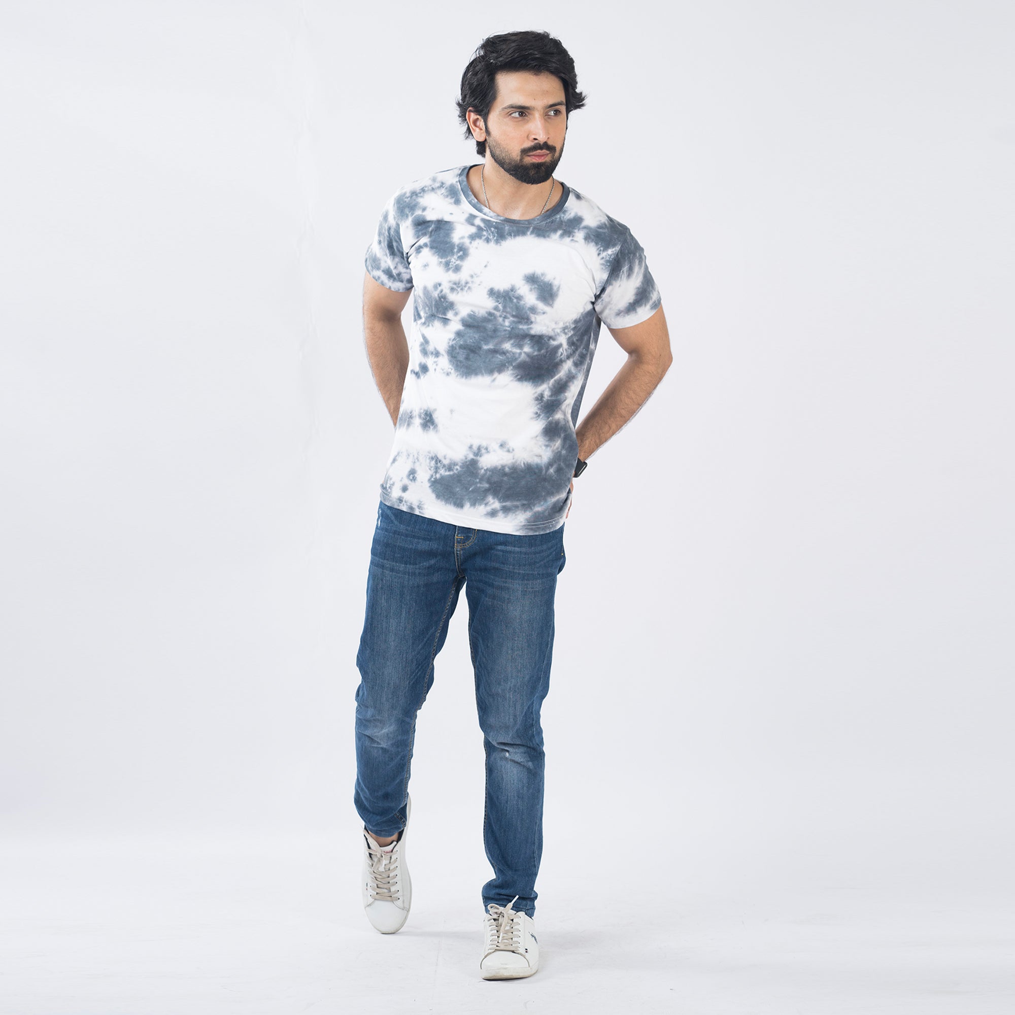 VYBE- T-Shirt-Gray Tye & Dye