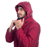 VYBE- Bubble With Hood Zipper- Maroon