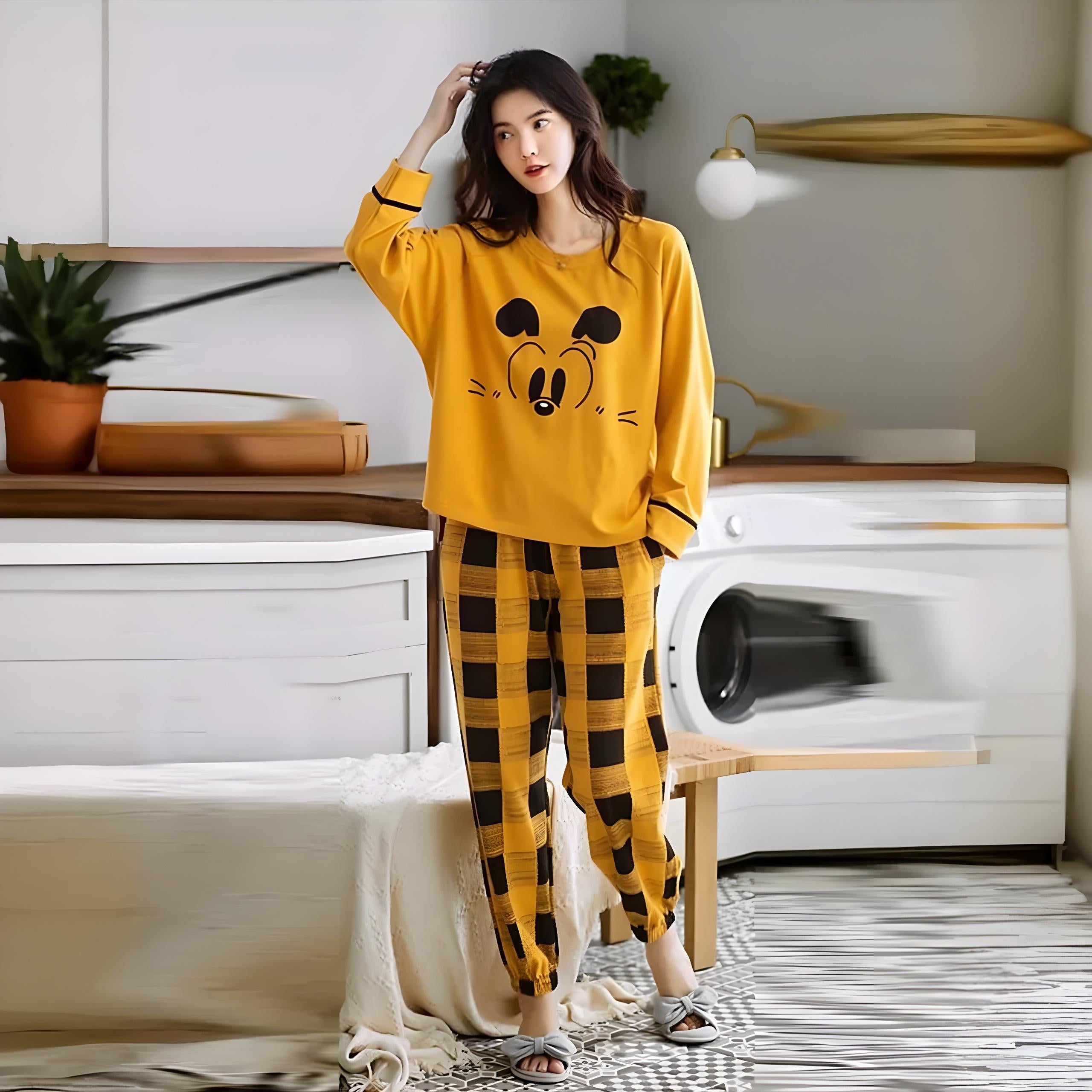 VYBE -  New Mickey Eye Printed PJ Suit