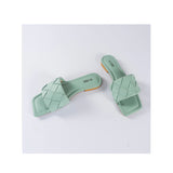 VYBE- Squar Weave Slide-Mint Green