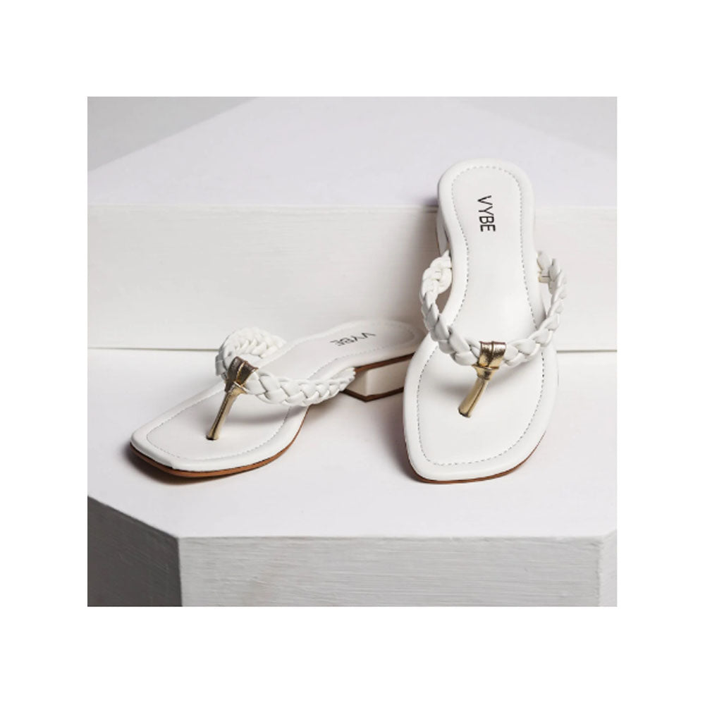 VYBE- V Weave Slide-White