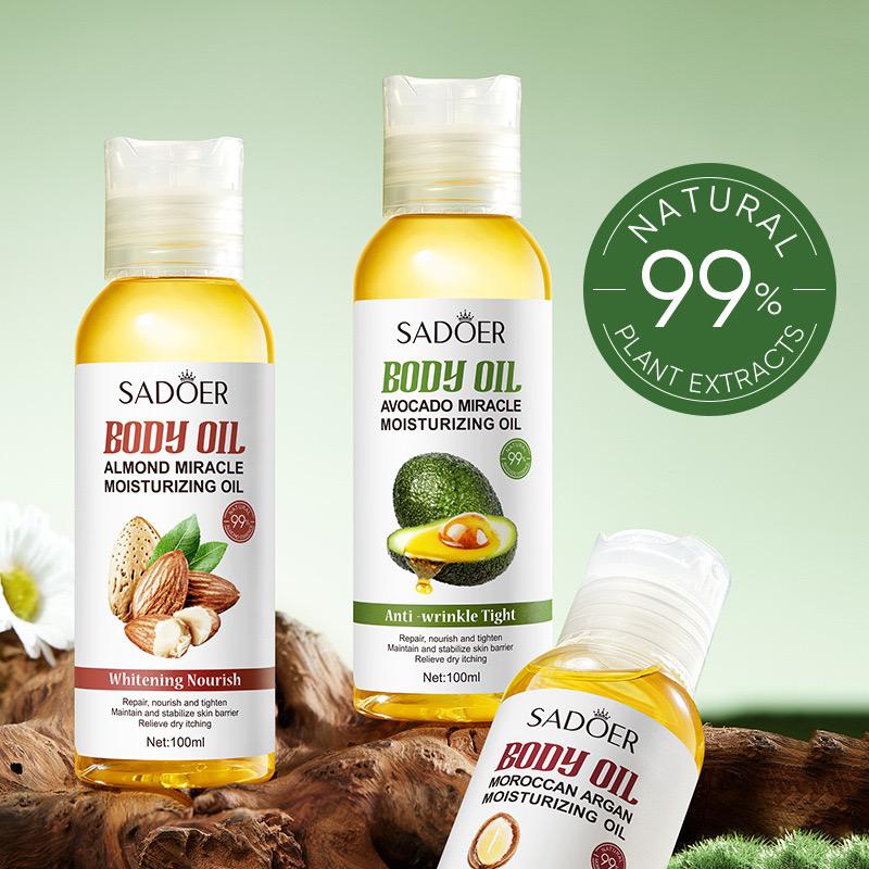 Sadoer natural Organic maroccan argan moisturizing & Skincare Body Hair Oil 100ml SD01642