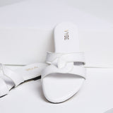 VYBE- Cross Strap Slide-white