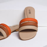 VYBE- Three Strap One Orange- Beige