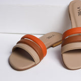 VYBE- Three Strap One Orange- Beige