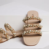 VYBE- Three Strap Peral- Beige