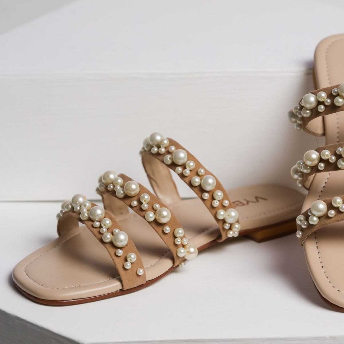 VYBE- Three Strap Peral- Beige