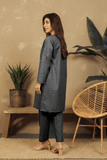 VYBE- Basic Co-Ord-Chikankari Gray(Only Kurta)