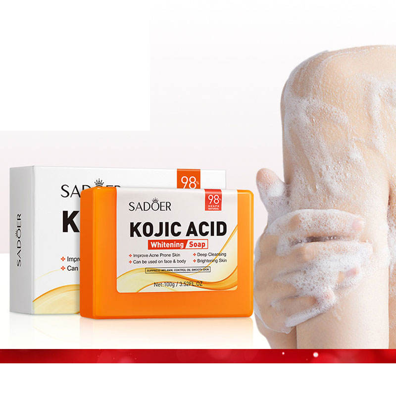 Sadoer Kojic Acid Skin Whitening Soap Lightening Bar 100g Facial Body Large Soap SD72256