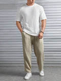 VYBE - Oversized Waffle Knit Tee For Men - White