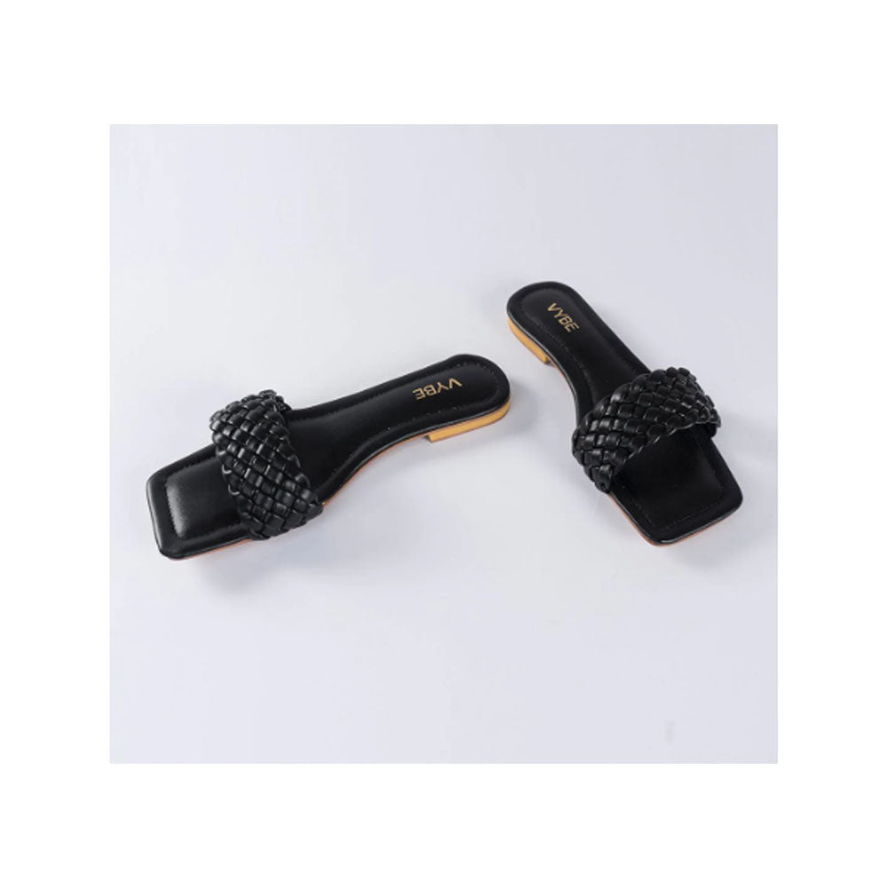 VYBE- Weave Slide-Black