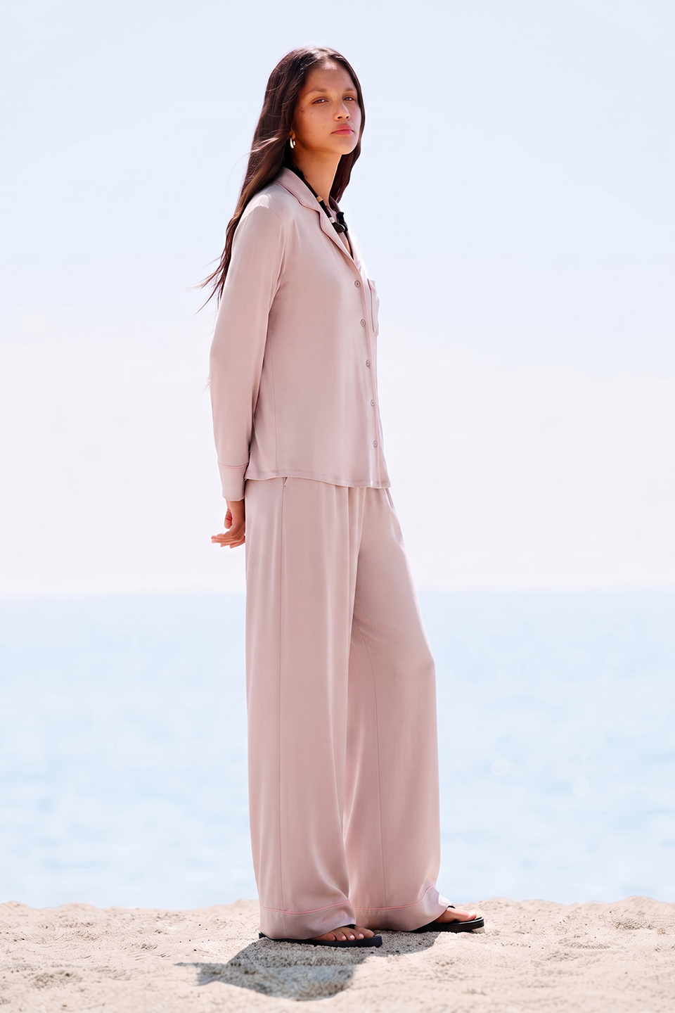 Cloud Pajama Set - Dusty Pink