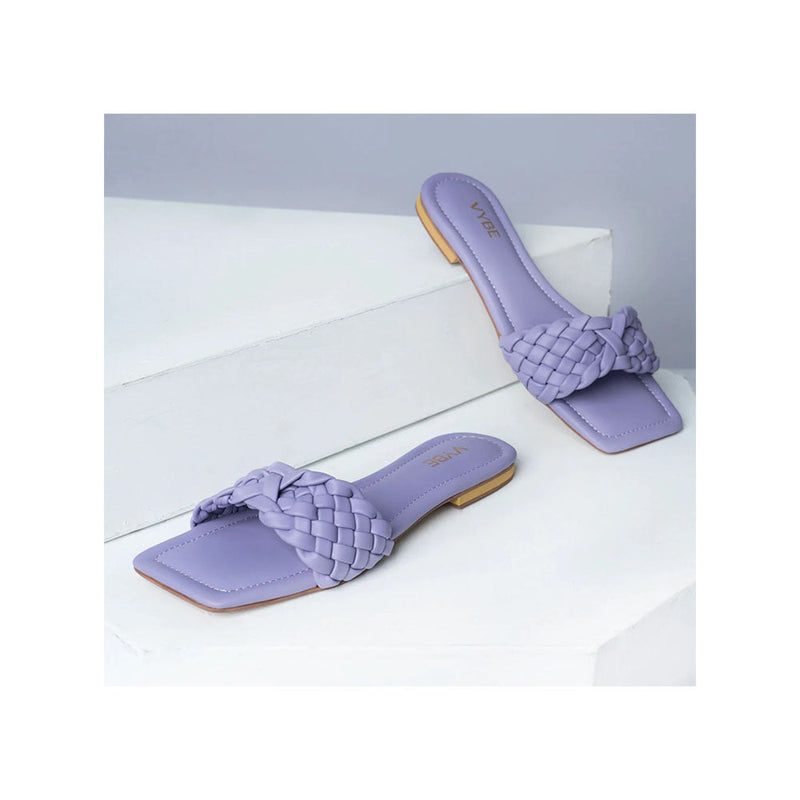 VYBE- Cross Weave Slide-Purple