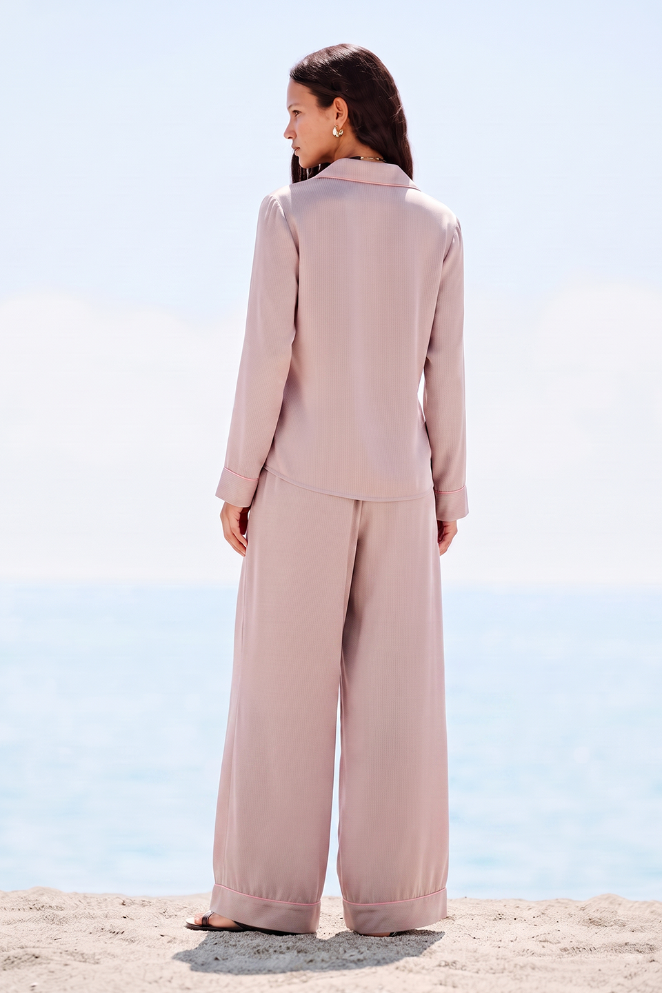 Cloud Pajama Set - Dusty Pink