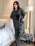 VYBE -  Hearts Printed Pj Suit