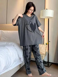 VYBE -  Hearts Printed Pj Suit