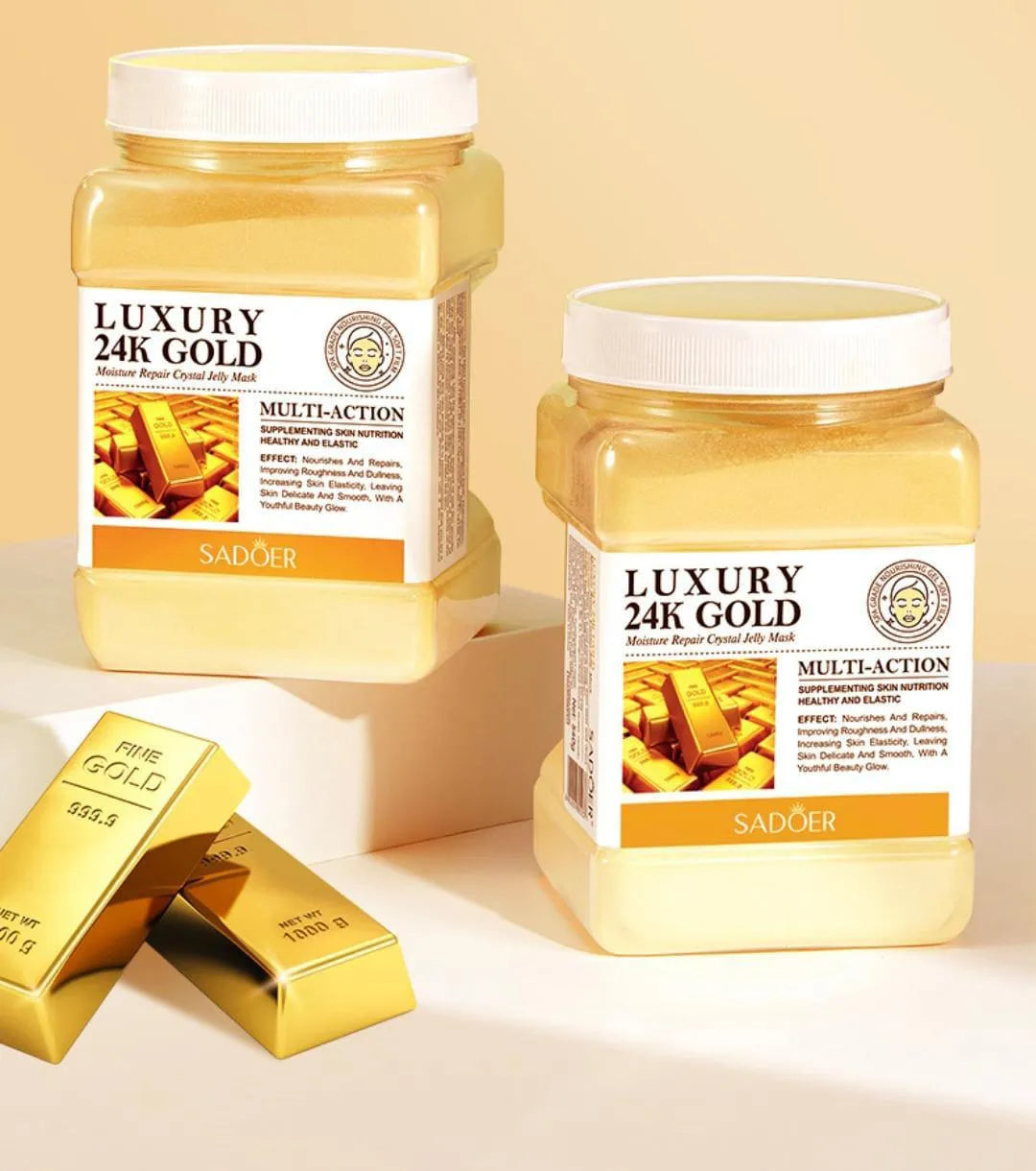 Sadoer Luxury 24k Gold Anti Aging Antioxidant Jelly Mask For Girls & Women 650gm