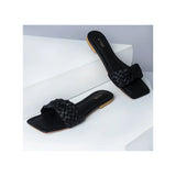 VYBE - Cross Weave Slide- Black