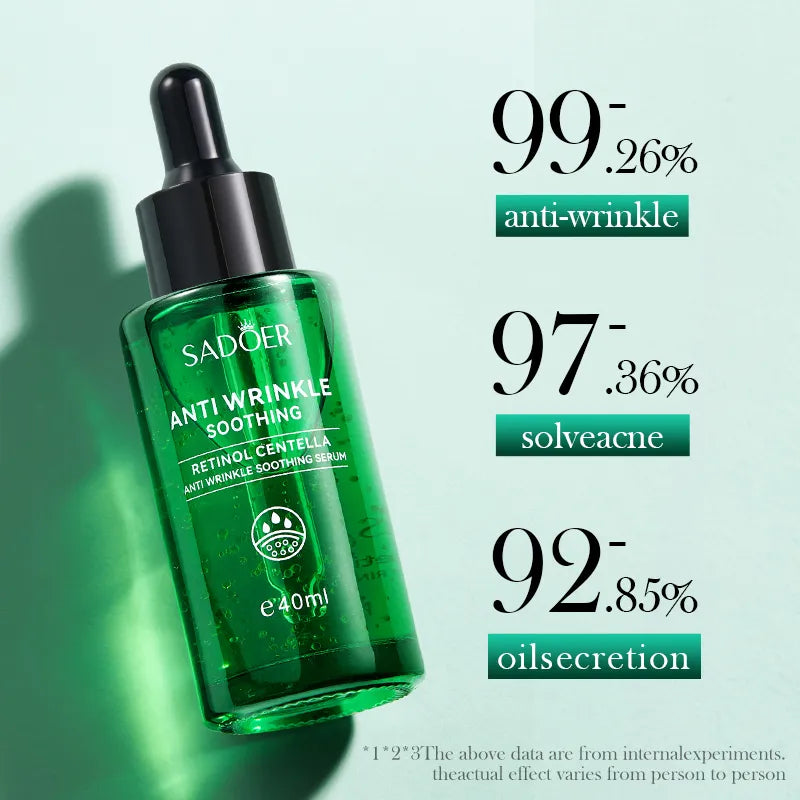 SADOER Retinol Centella Anti Wrinkle Soothing Facial Moisturizing Facial Serum Essence For Girls & Women 40ml SD84427