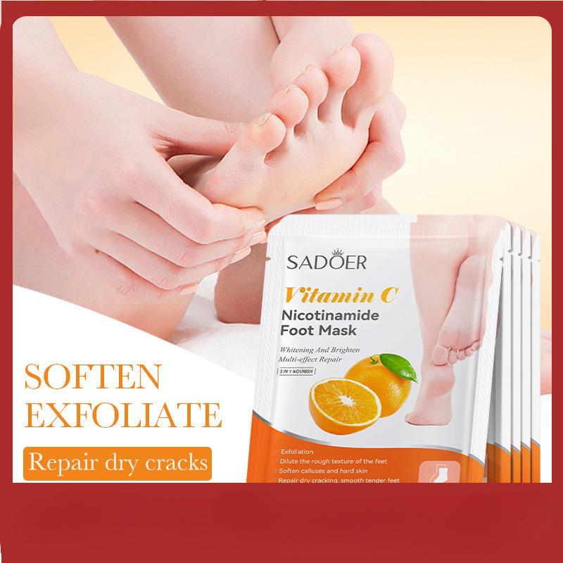 Pack of 2 Moisturizing Peeling Gloves Hand Mask Exfoliating Sheet Mask Exfoliating Whitening Foot Peeling Facial Mask
