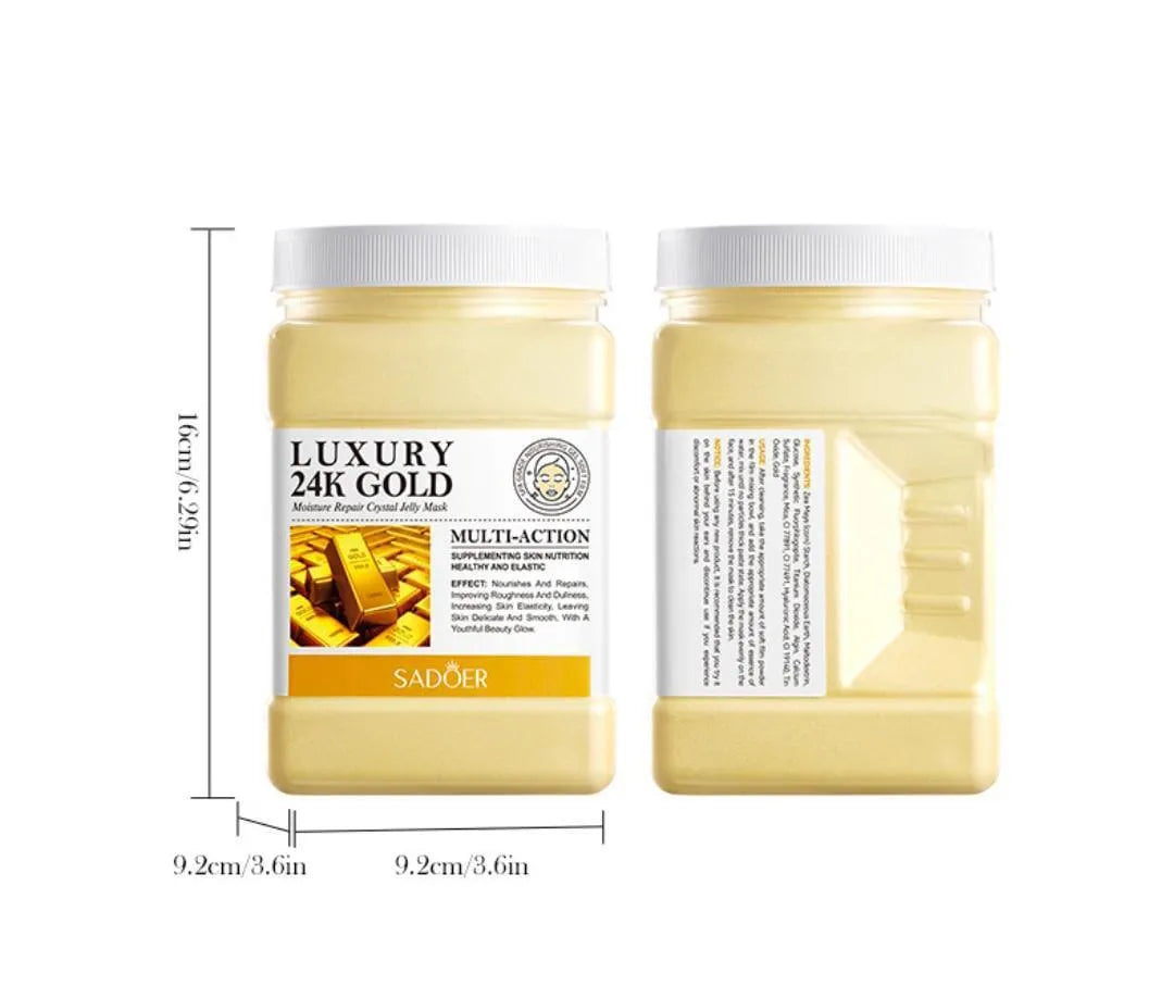 Sadoer Luxury 24k Gold Anti Aging Antioxidant Jelly Mask For Girls & Women 650gm
