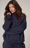 VYBE - Women Basic Hoodie - Navyblue