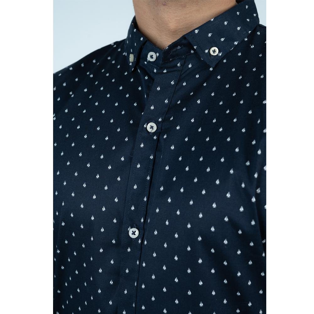 VYBE - Casual Shirt Navy On The Lose