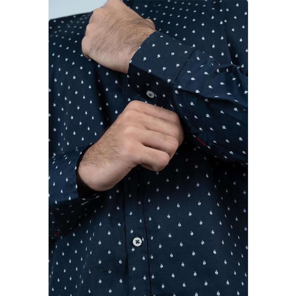 VYBE - Casual Shirt Navy On The Lose