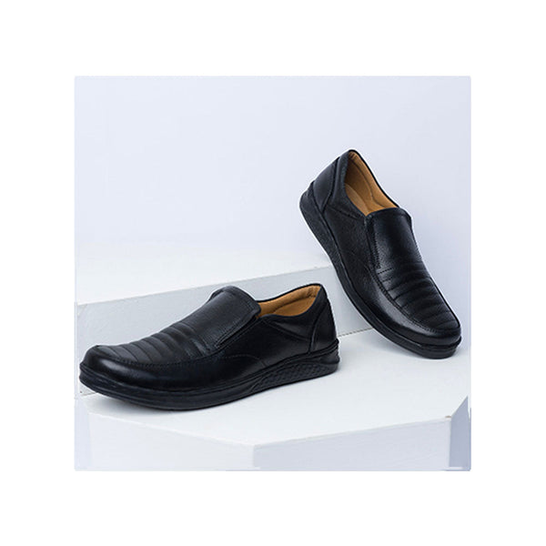 Vybe- Casual Leather Shoes- Black
