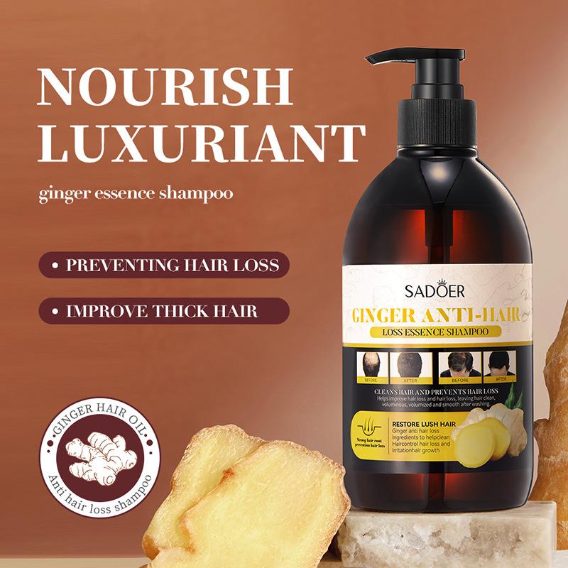 SADOER Ginger Anti-Hair Loss Anti-Dandruff Resore Lush Hair Shampoo 500ml SD89095
