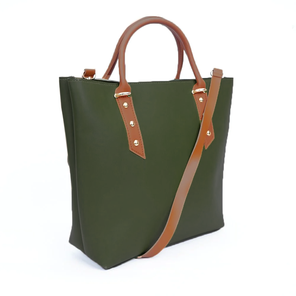 VYBE - Three Button Bag - Dark Green