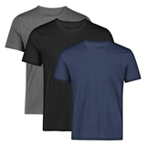 VYBE- Pack of 3 T-shirts  (Black, Blue, charcoal )