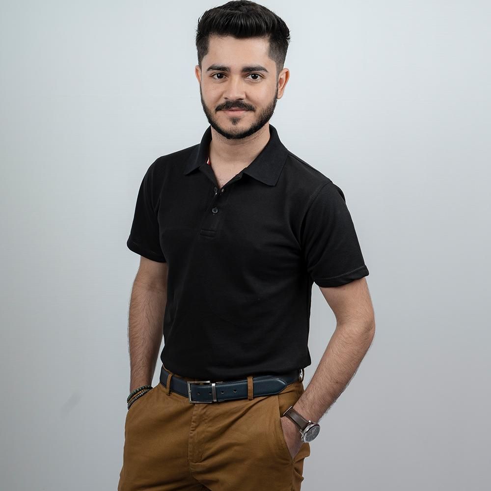 Vybe- Black Polo Shirt