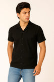 Vybe - Cuban Collar Polo - Black