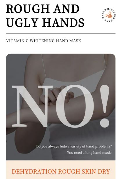 SADOER Pack OF 2 Vitamin C Whitening Moisturizing Repair Nourishing Korean Hand & Foot Mask (SD91396 SD91389)