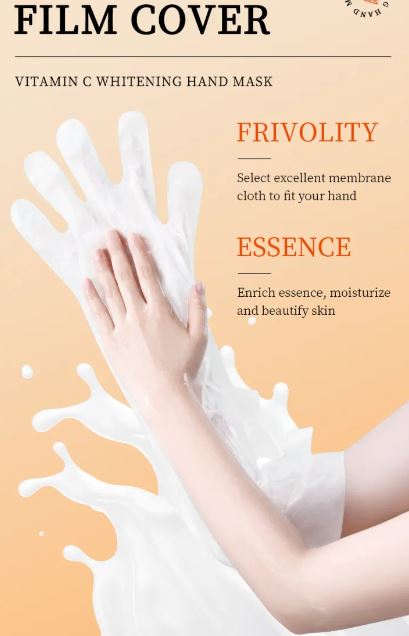 SADOER Pack OF 2 Vitamin C Whitening Moisturizing Repair Nourishing Korean Hand & Foot Mask (SD91396 SD91389)