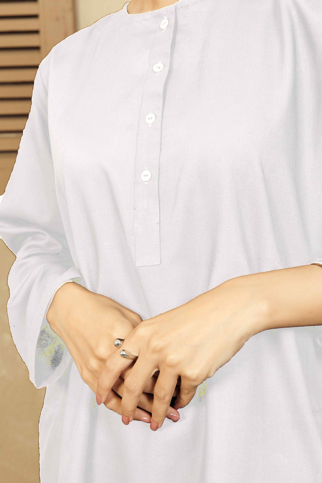 VYBE- Basic Co-Ord Citrine - White