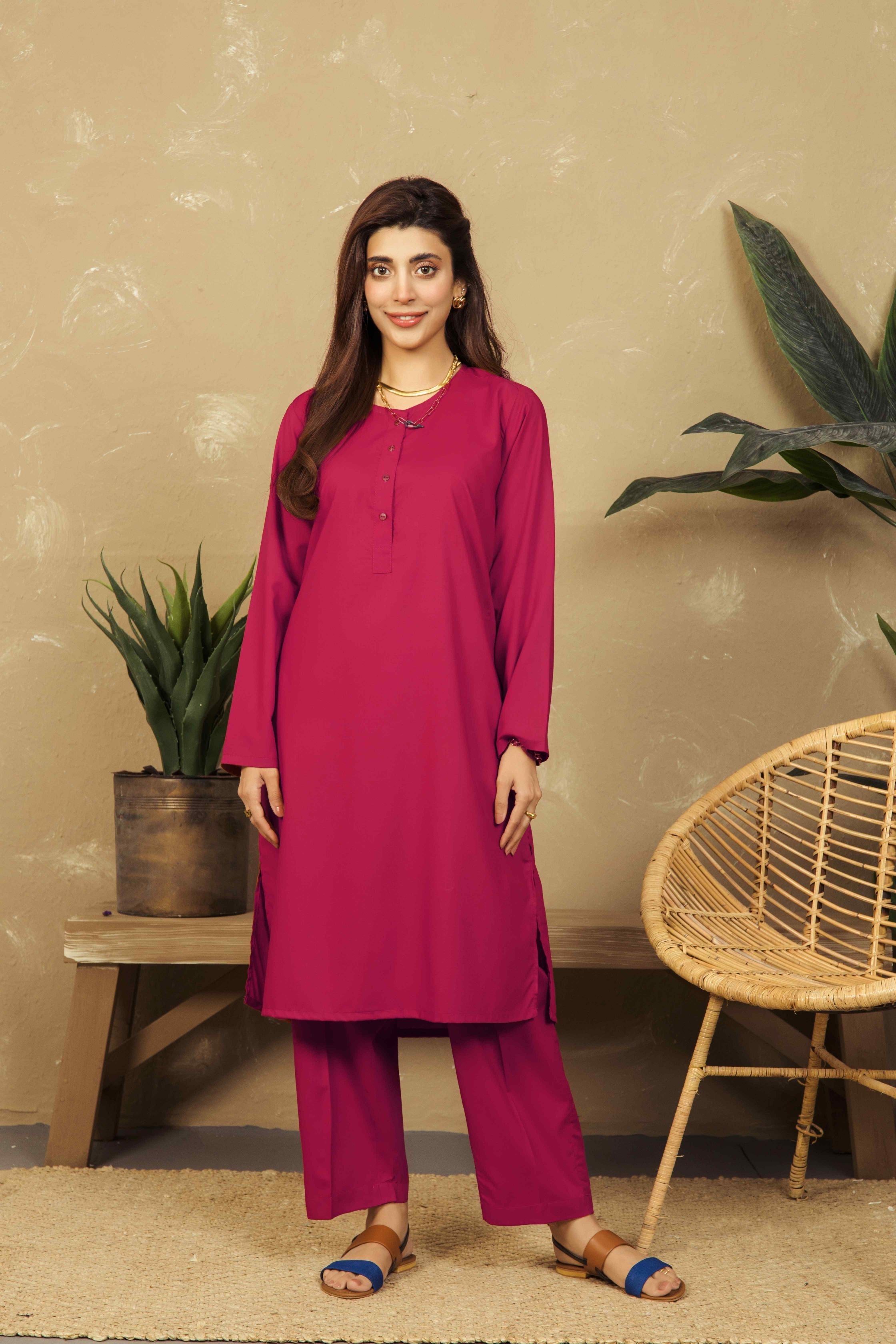 VYBE - Basic Co-Ord Citrine - Pink