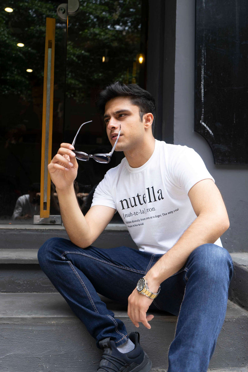 VYBE - Nutella Crew Neck Tee-White