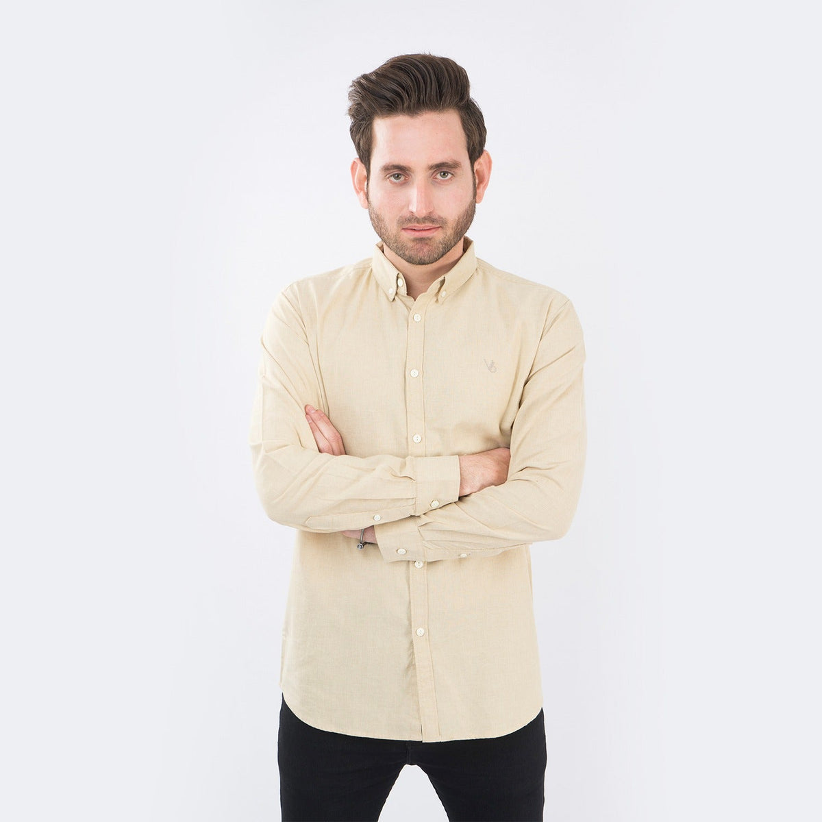 VYBE - Casual Shirt- Vanilla
