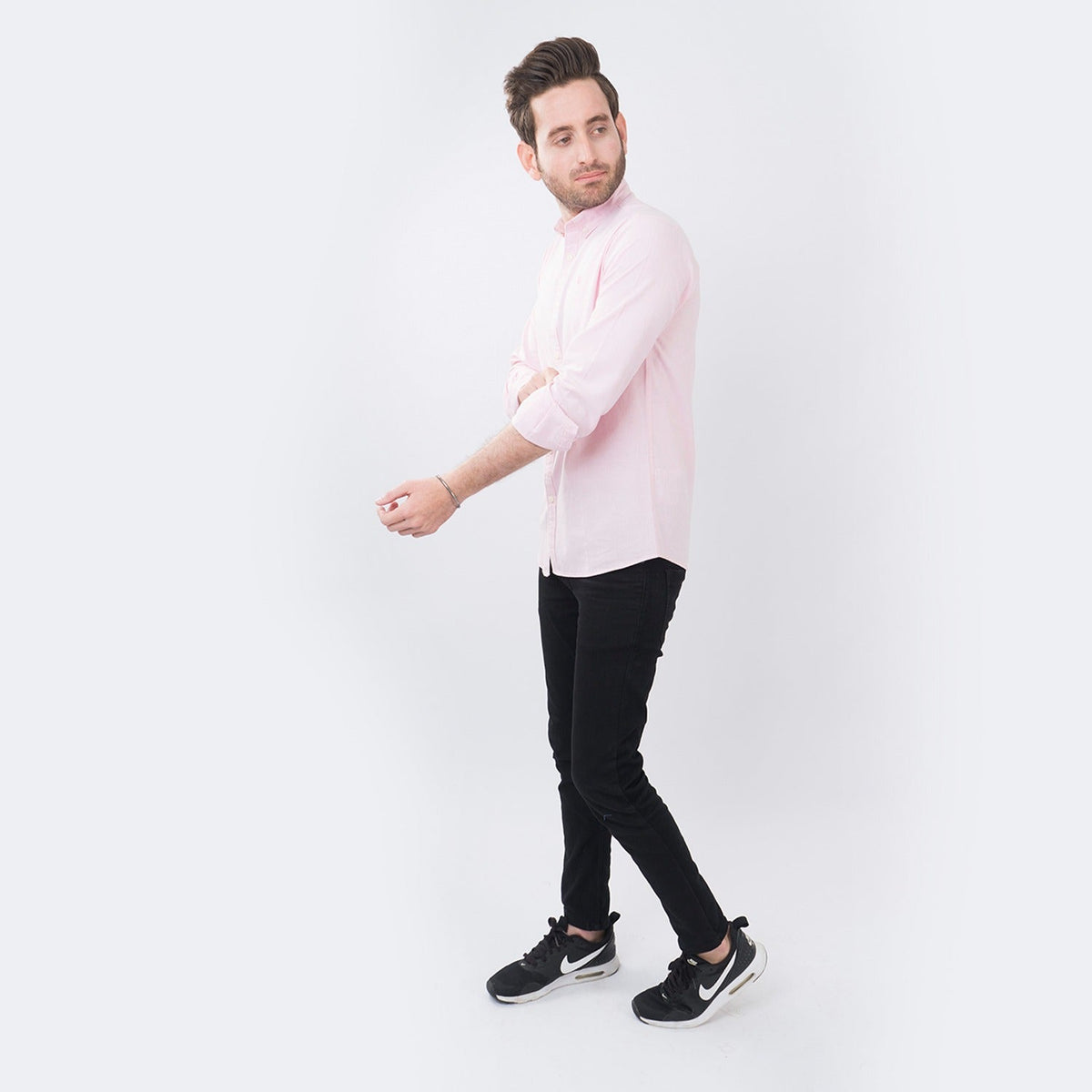 VYBE - Casual Solid Shirts- Pink