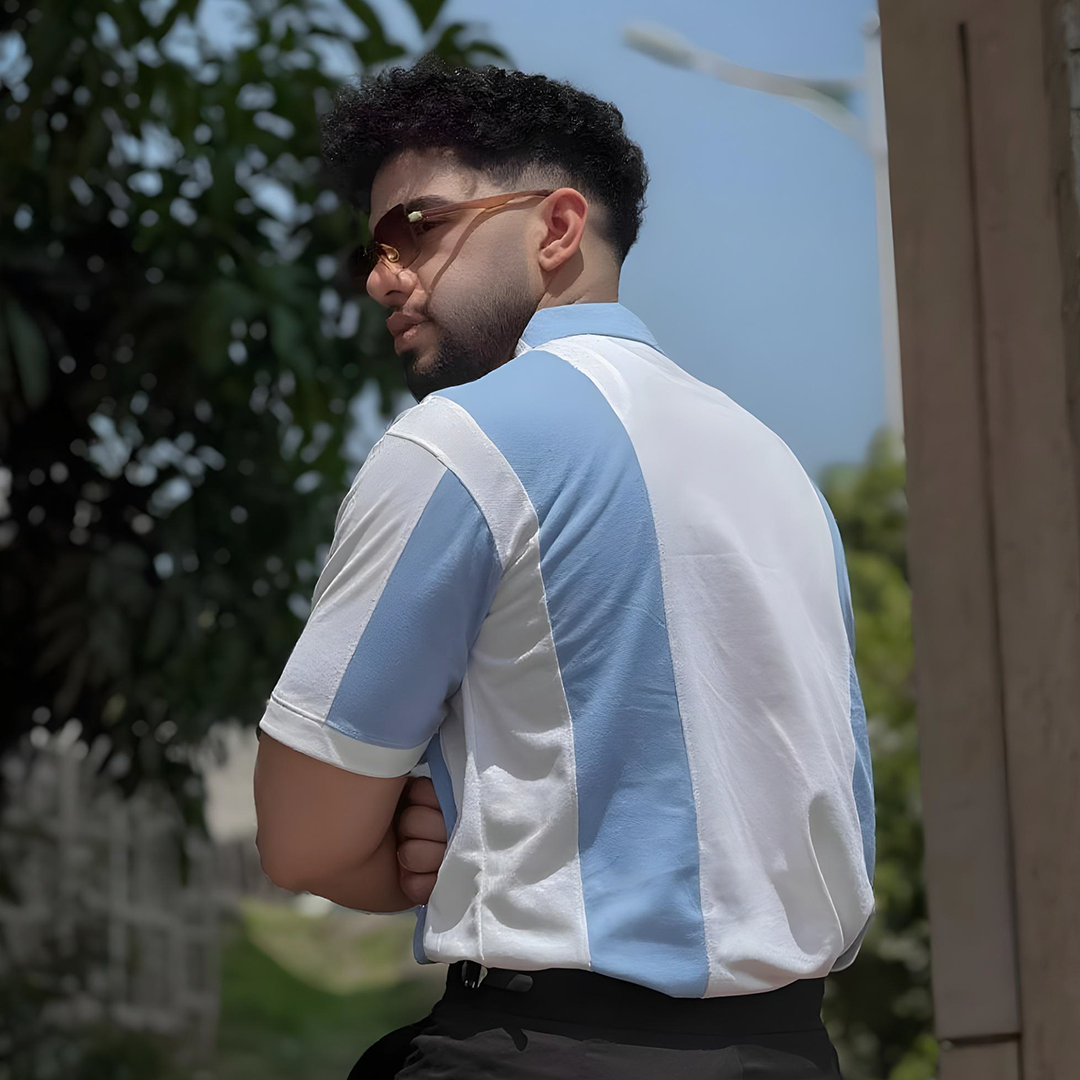 VYBE - Johnny Collar Polo - Aqua