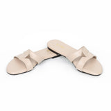 VYBE - Cross Strap Slide-Beige