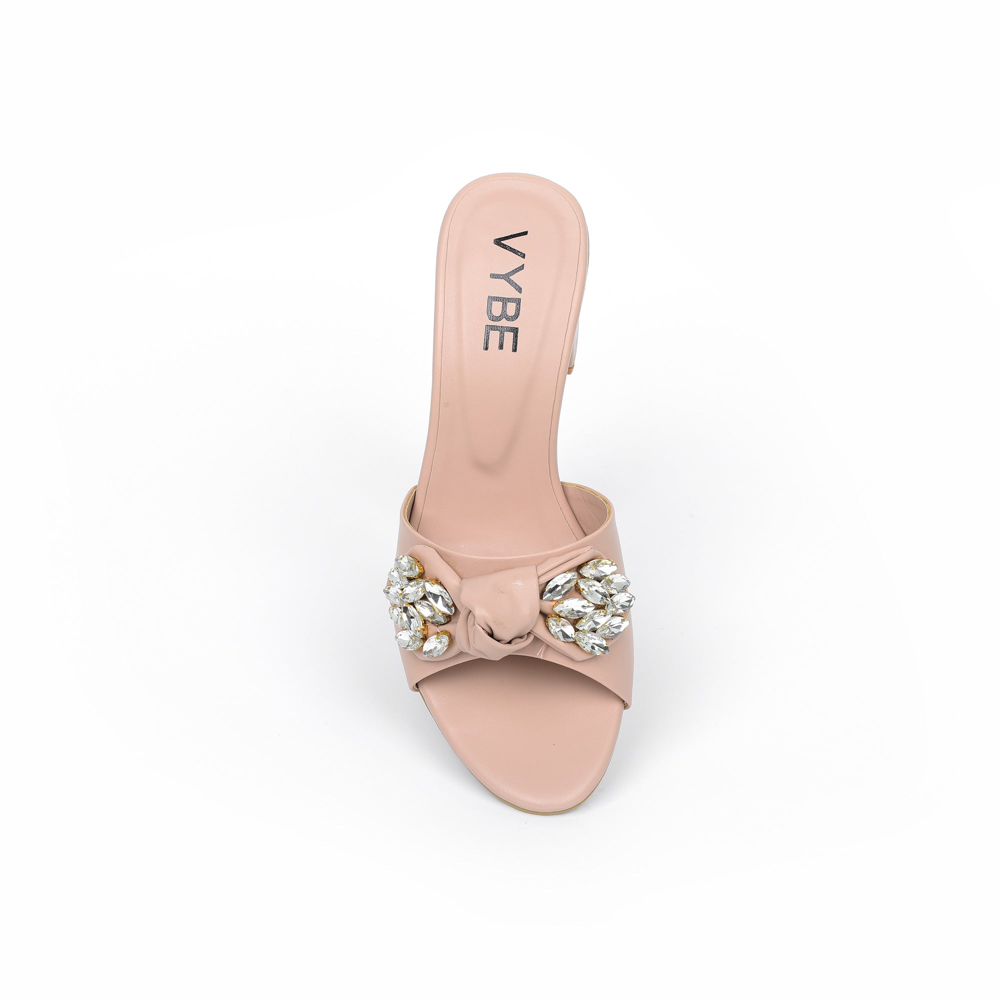 VYBE - Strap Heel With Pearl (Nude)