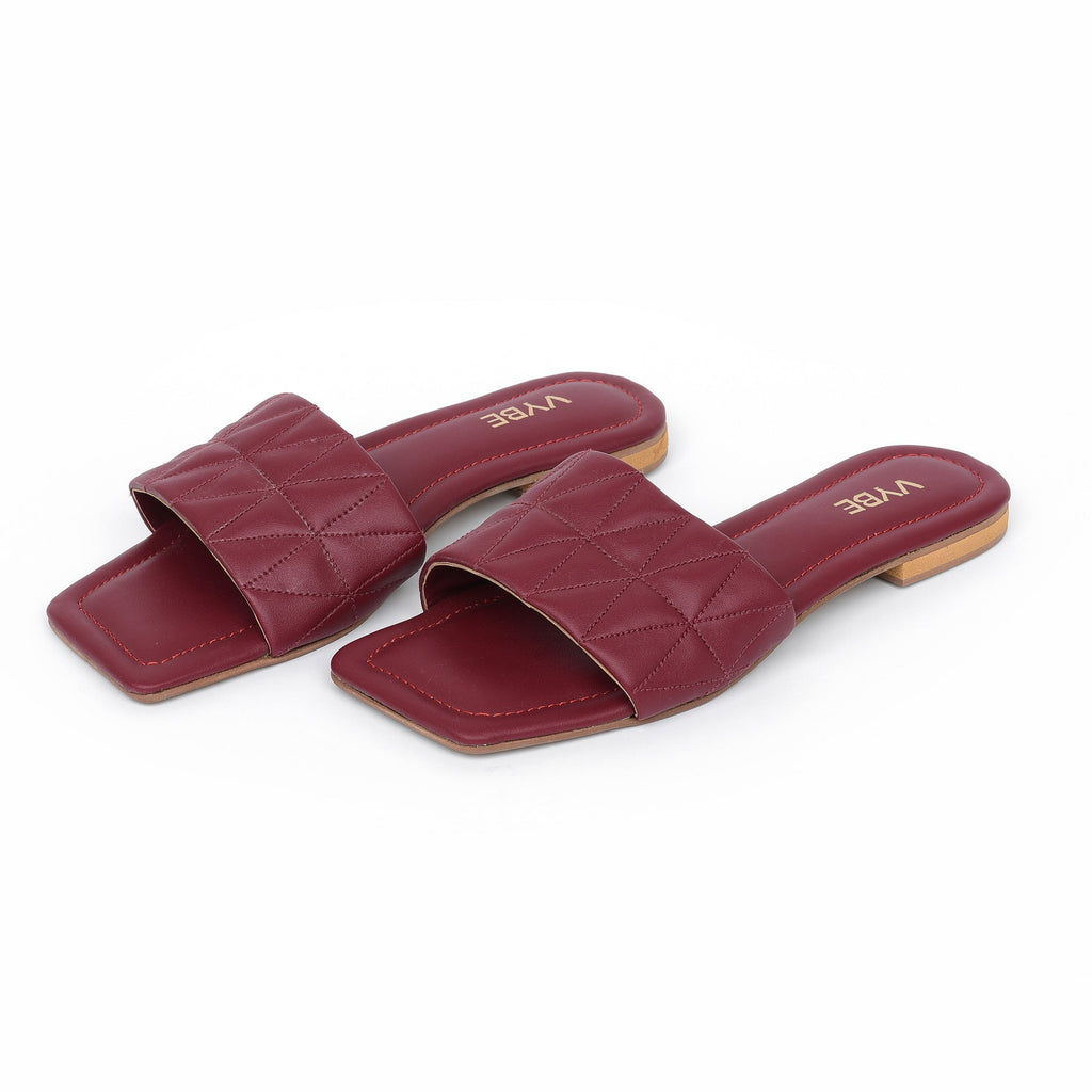 VYBE - WEAVE SLIDE-MAROON