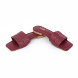 VYBE - WEAVE SLIDE-MAROON