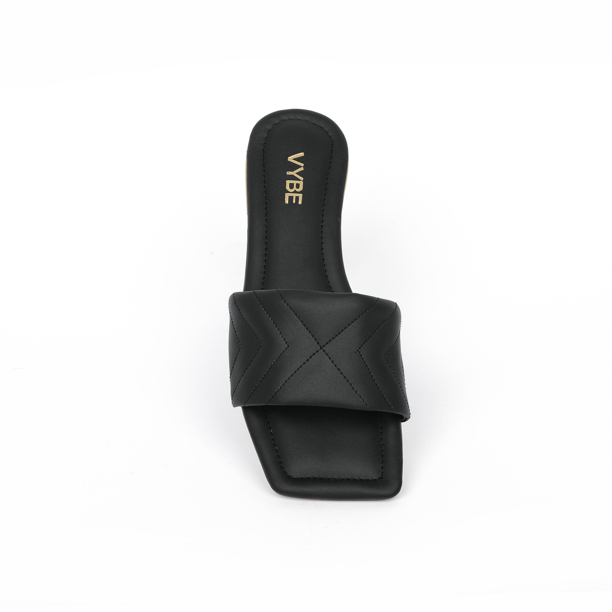 VYBE - QUILTED SHOES- BLACK