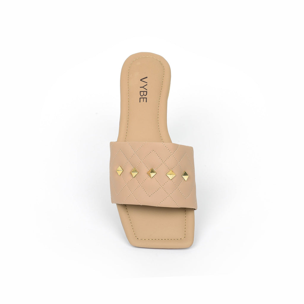 VYBE - Four Side Quliting ButtonBeige